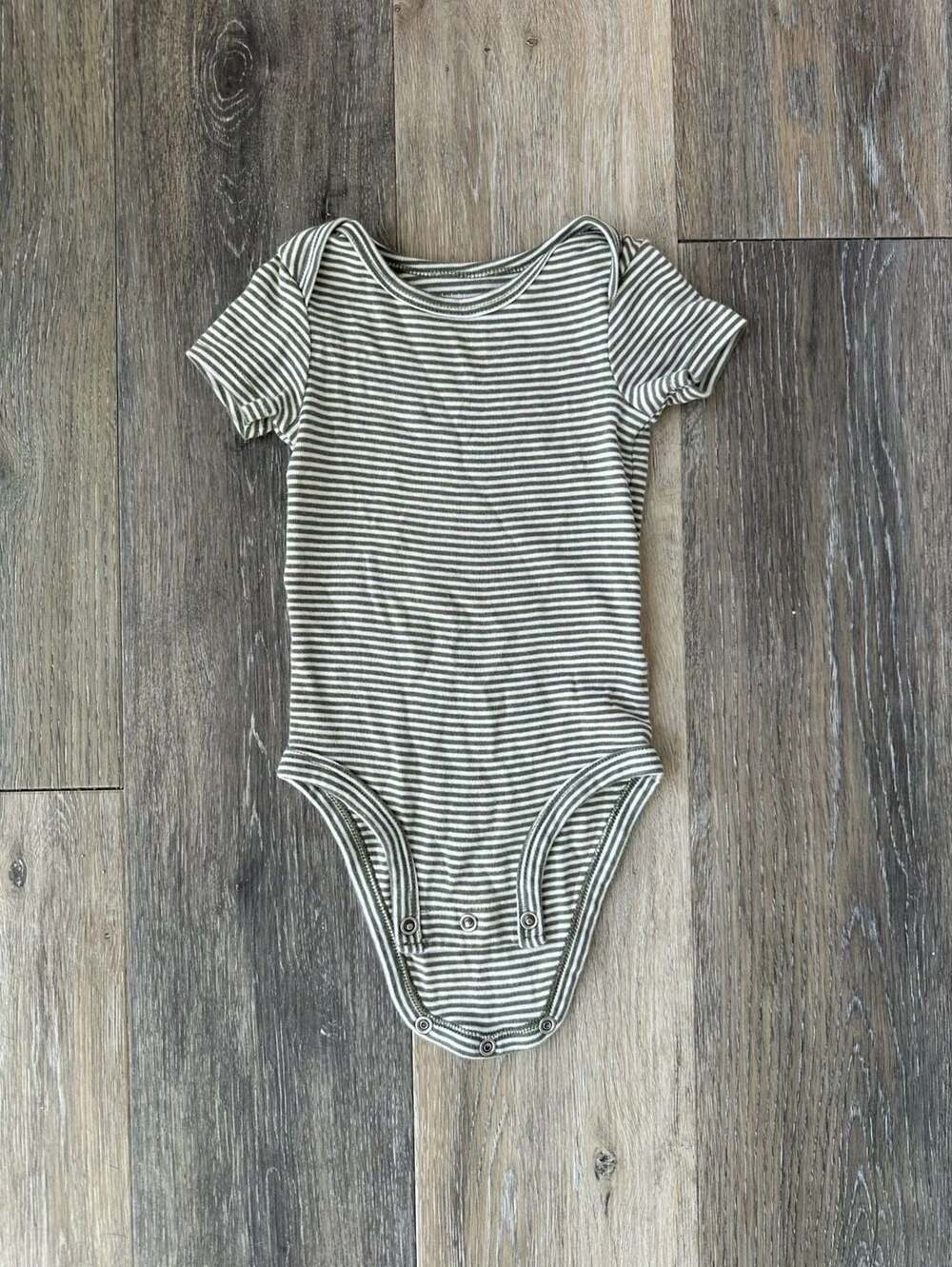 Little Planet by Carter's Organic Cotton Striped Bodysuit, 6 Months